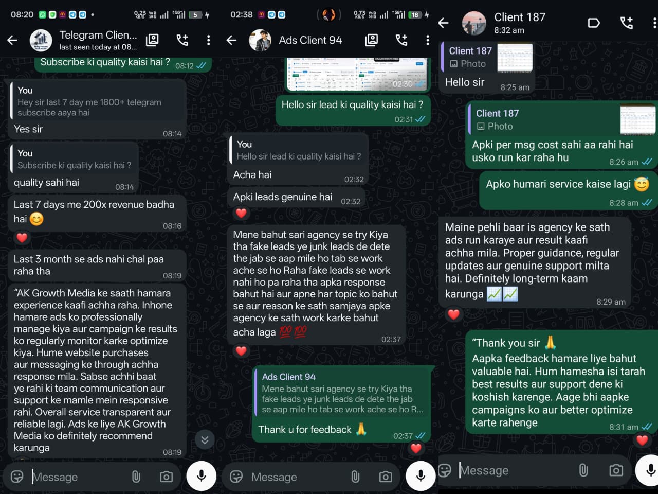 AKGrowthMedia Client Feedback 1
