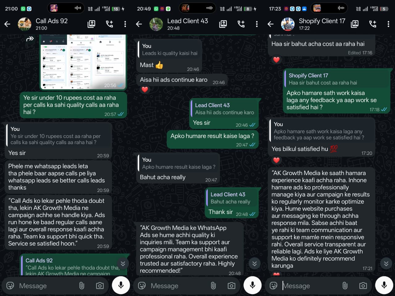 AKGrowthMedia Client Feedback 2